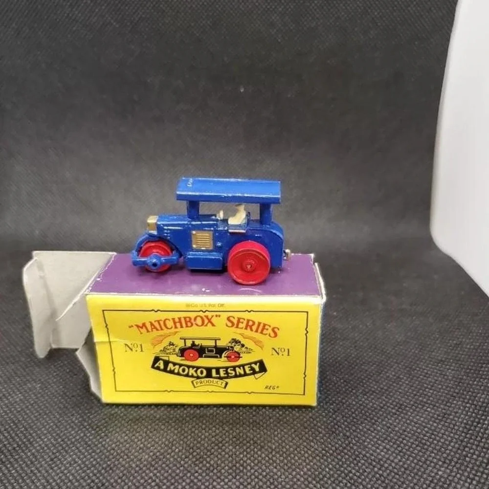 A MoKo Lesney Matchbox series 1-75 no. 1 Road Roller (Steam Roller), Blue